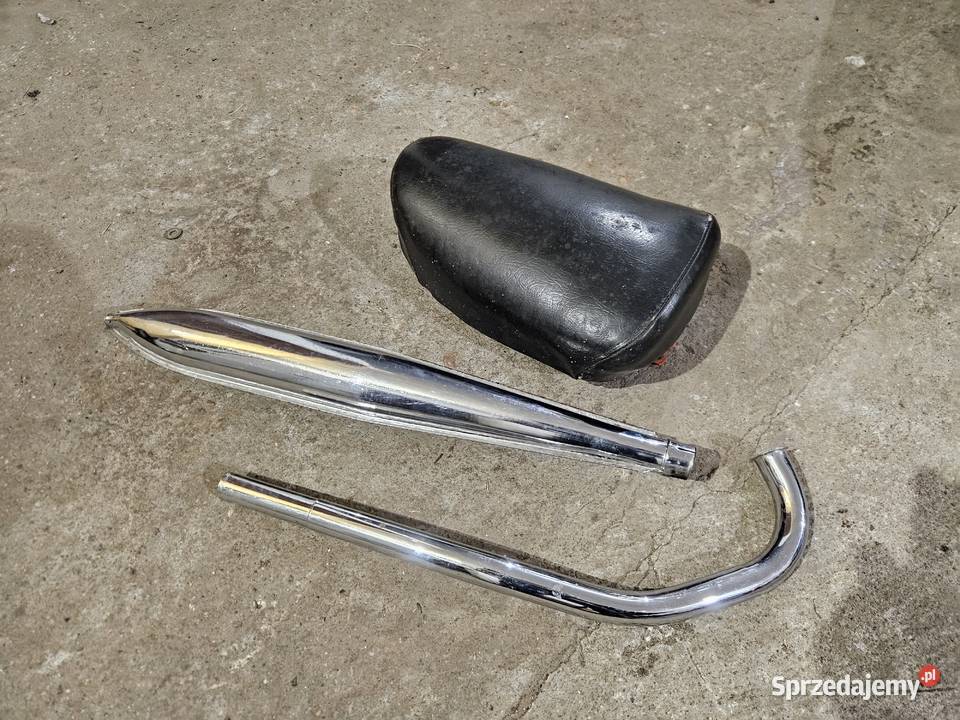 Tłumik wydech kolanko siedzenie Komar Romet Kłodawa