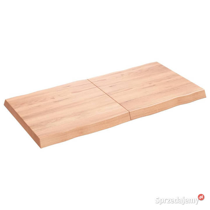 Blat jasnobrązowy 120x60x26 drewno z naturalną Warszawa sprzedam
