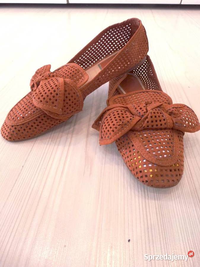 Buty Damskie Półbuty Lordsy Loafersy Brązowe Łomża sprzedam