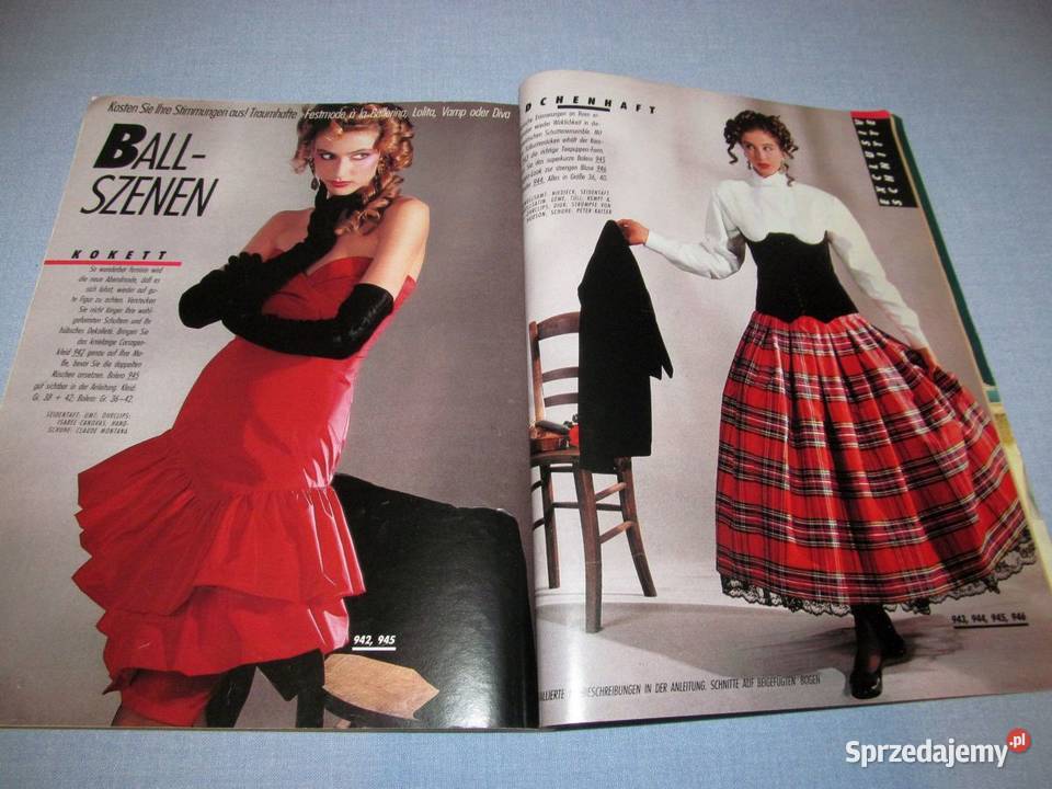 Burda International Zima 198788 moda szycie Hobbystyczne Skępe sprzedam