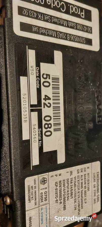 Moduł komfortu 5042080 Saab 93 9802 osobowe Szczecin