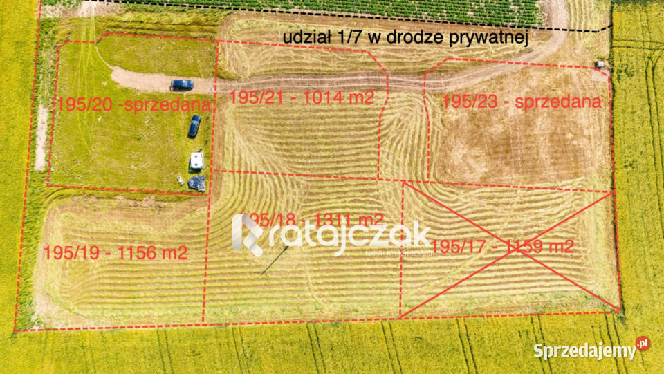 Działka 1014m2 Robakowo Królewska