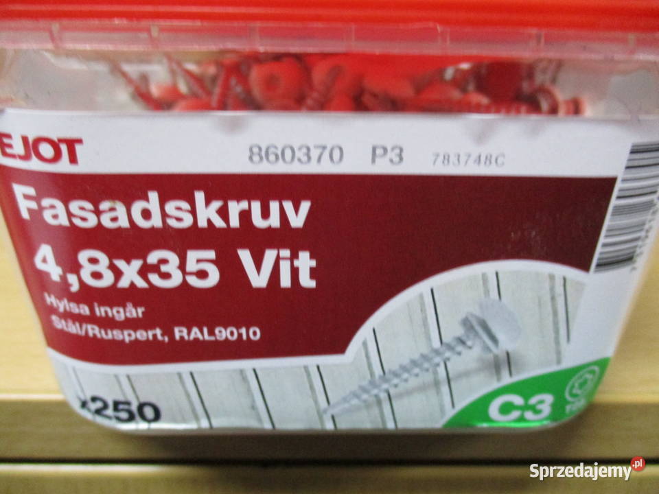 Wkręt farmerski ejot 48x35 biały art 860370 Mogilno