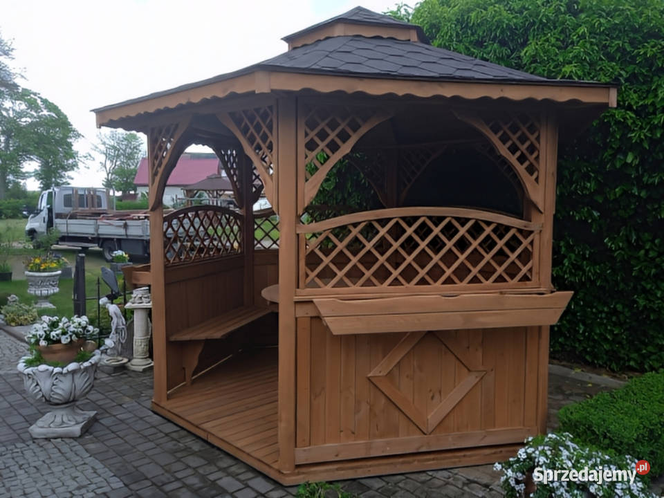 ALTANA 27 32M OGRODOWA DREWNIANA ALTANKA OZDOBNA śląskie Parzymiechy