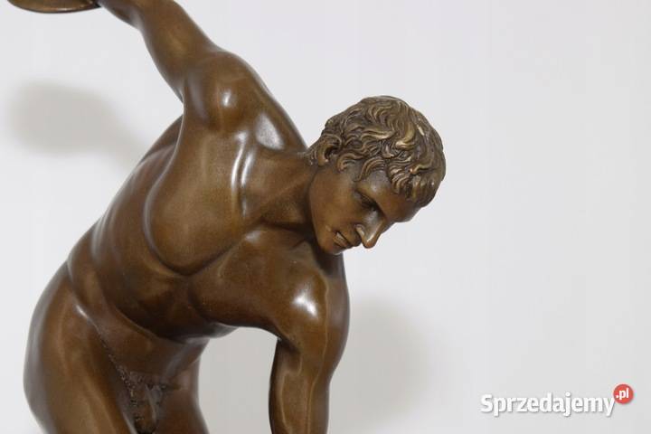 Dyskobol Starożytne Igrzyska Olimpij Akt Męski Kraków
