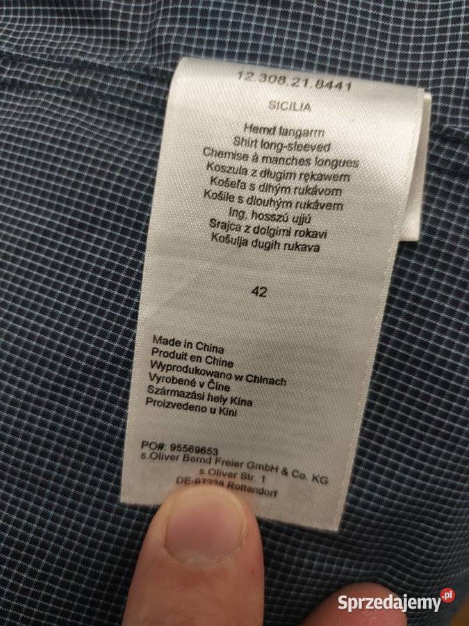 Koszula błekitna w drobną kratę Rozmiar M Kraków
