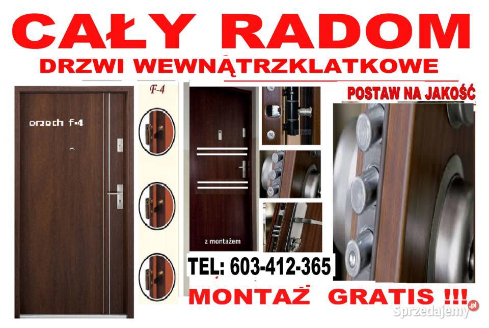 Drzwi ocieplone zewnętrzne wejściowe akustyczne Radom