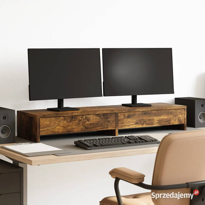 Podstawka pod monitor z szufladami 100x27x15 Pozostałe mazowieckie Warszawa