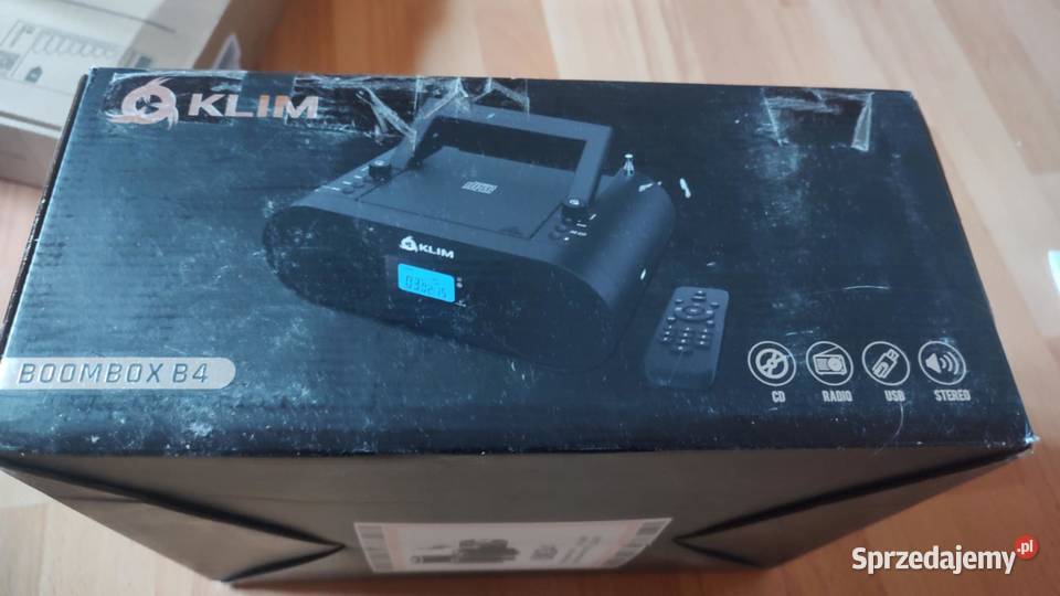 boombox b4 klim czarny radio cd wielkopolskie Książ Wielkopolski