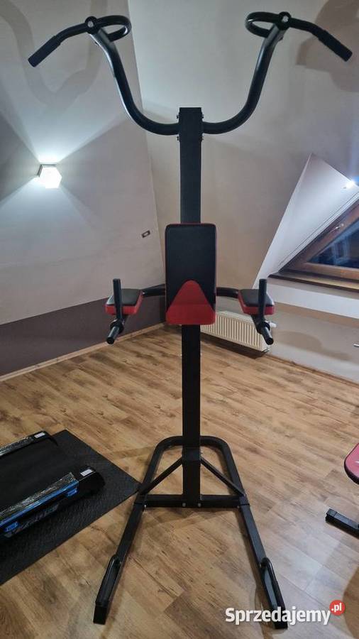 Duży stacjonarny drążek do podciągania i DIP Poznań