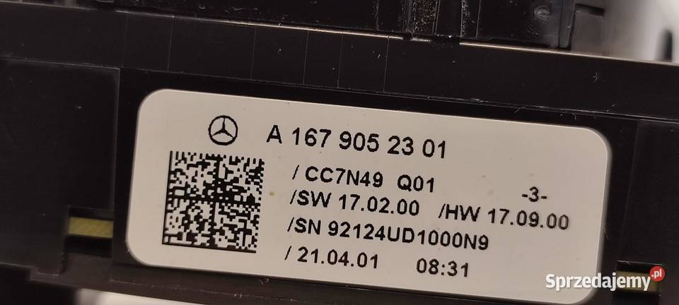 MERCEDES GLE53 W167 PANEL STEROWANIA FOTELA