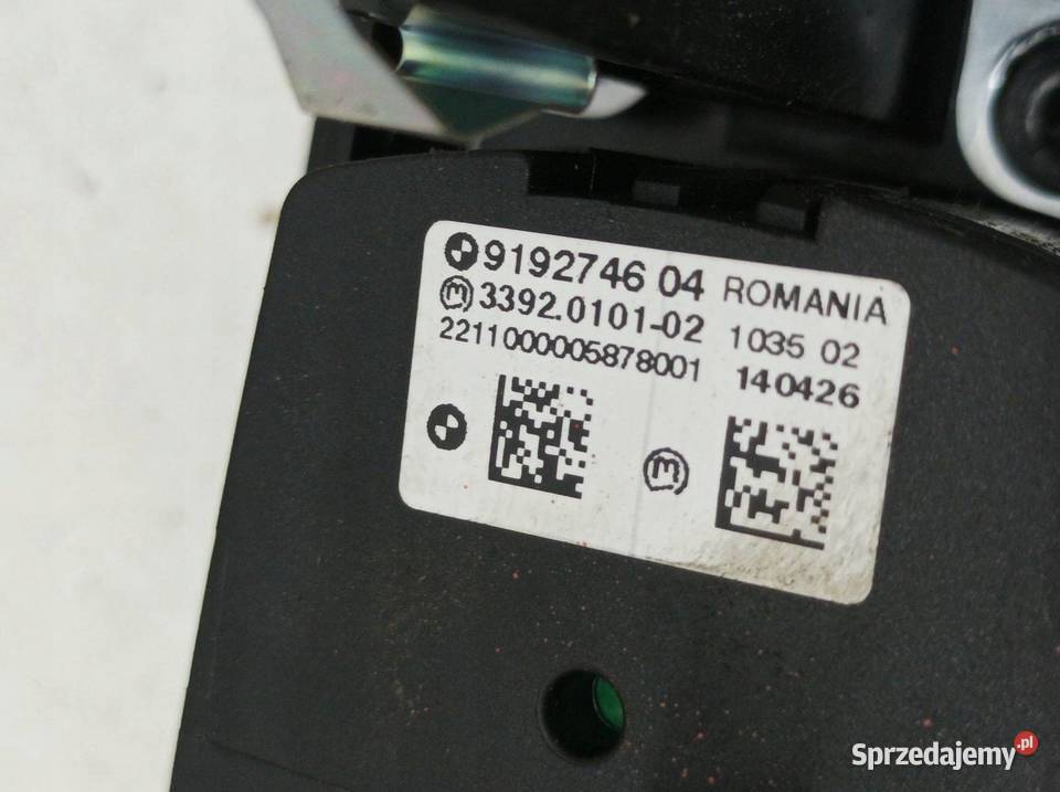 PRZEŁĄCZNIK ŚWIATEŁ 9192746 Bmw Seria 5 VI 2010 Rok produkcji 2011