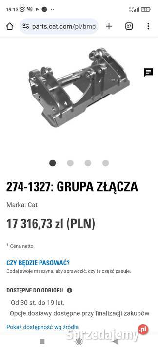 Szybkozłacze hydrauliczne ładowarka CAT 906 907 Piekoszów