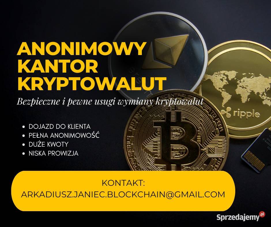 Anonimowy Kantor Kryptowalut Szybko Bezpiecznie dolnośląskie Kąty Wrocławskie