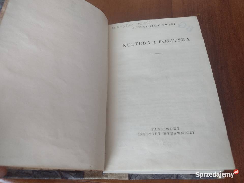 Kultura i polityka Stefan Żółkiewski Gdańsk sprzedam