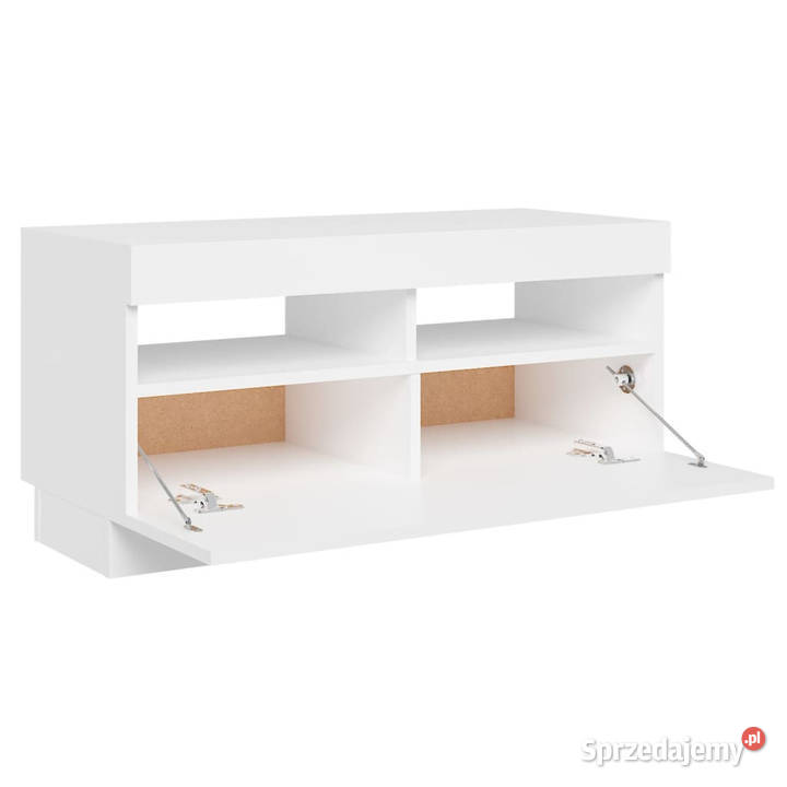 Szafka pod TV z oświetleniem LED biała 80x35x40 Warszawa sprzedam