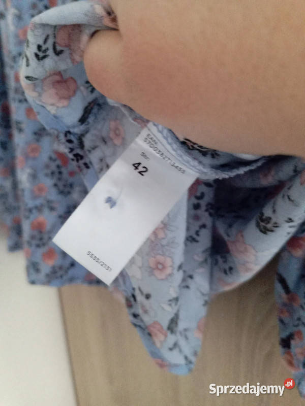 Koszula Damska Pufy Vintage XL Coop 42 Plus Size Kwiatki kujawsko-pomorskie Bydgoszcz