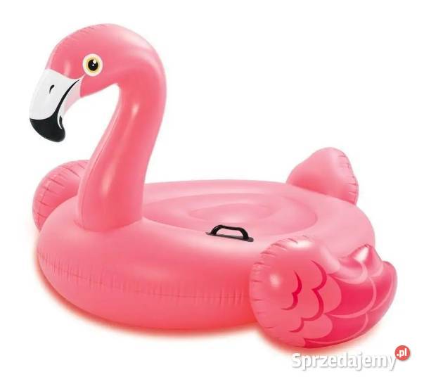 DUŻY DMUCHANY FLAMING do PŁYWANIA MATERAC