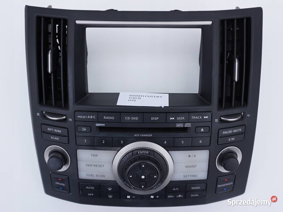 PANEL RAMKA RADIA KLIMY KRATKA INFINITI FX35 Nowy Tomyśl sprzedam