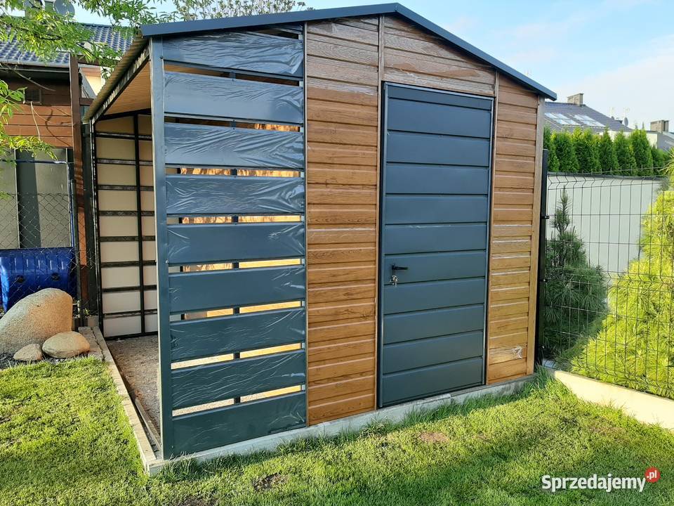 Mały GARAŻ BLASZANY Domek Ogrodowy SCHOWEK Zgierz sprzedam