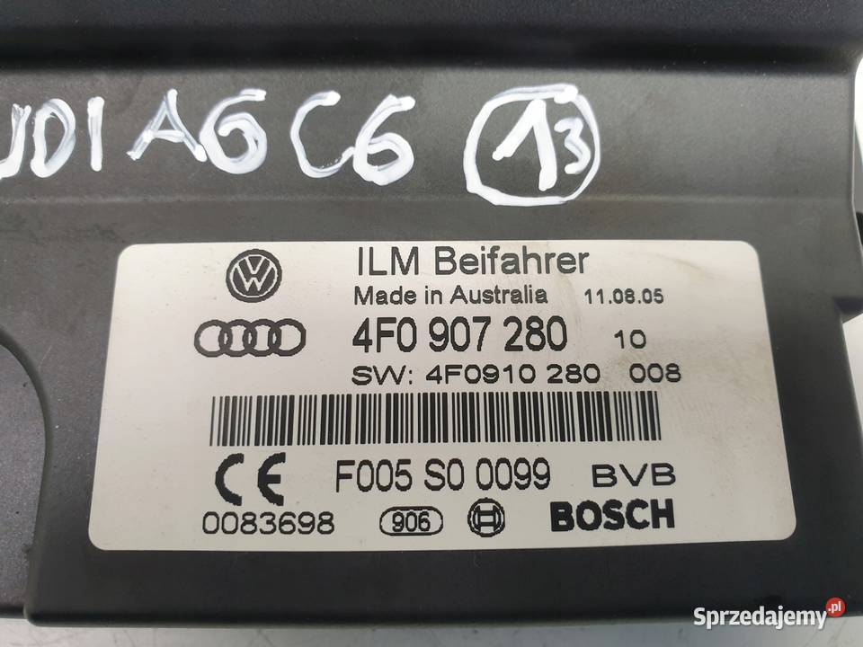 Audi A6 C6 MODUŁ ZASILANIA Sterownik 4F0907280 sprzedam