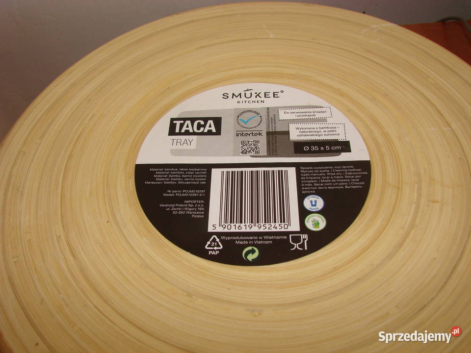 Smukee bambusowa taca 35 x 5 Pruszcz Gdański sprzedam