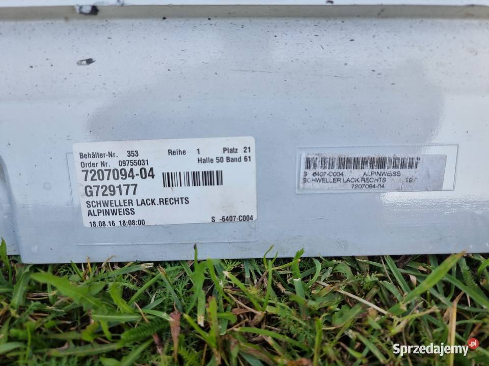 Nakładki progowe bmw f10 bez m pakietu łódzkie Radomsko