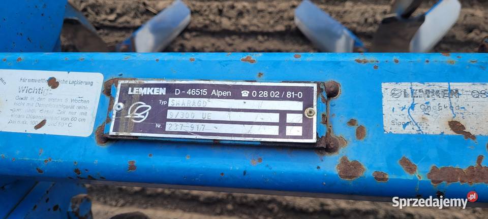 Agregat Ścierniskowy Lemken Smaragd 3m Non Stop