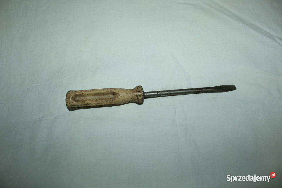 Śrubokręt biały 25 czasy PRL Chorzów