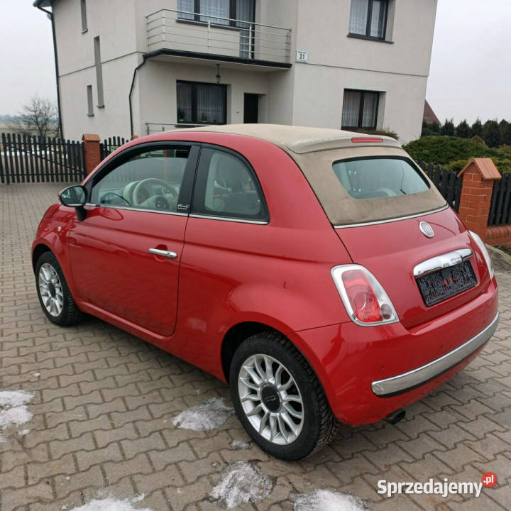 Fiat 500 500C 09 85 Parktronic I 2007 wielkopolskie Suchorzew