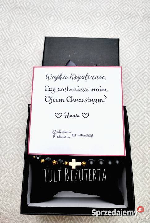 Bransoletka różaniec Czy zostaniesz moim Ojcem Gdańsk sprzedam