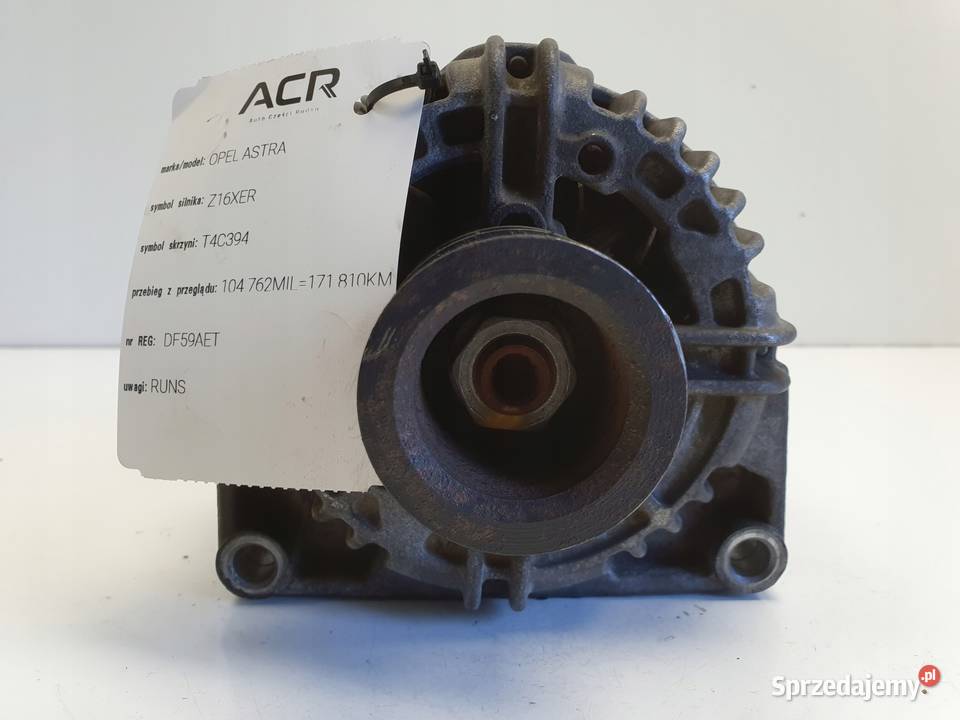 ALTERNATOR Opel Astra III H 16 16V bosch lubelskie Chełm