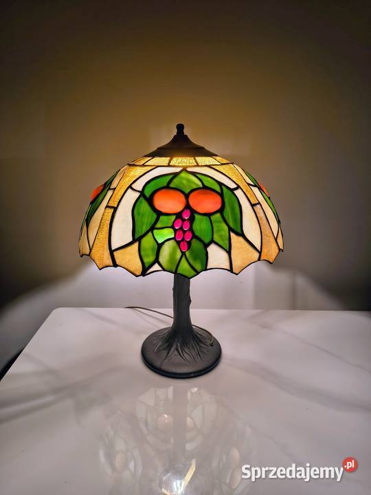 Lampa witrażowa stołowa nocna Tiffany dolnośląskie sprzedam