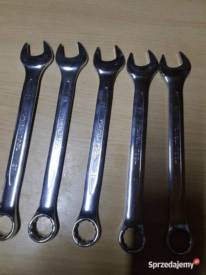 Klucz płasko oczkowy 21 mm stal chromowowanadowa Głogowa