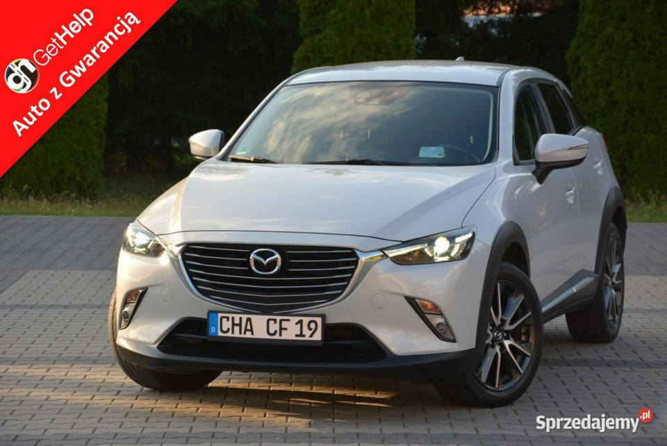 Mazda CX3 Biała Perła Skóry Navi Kamera Head Up wielofunkcyjna kierownica