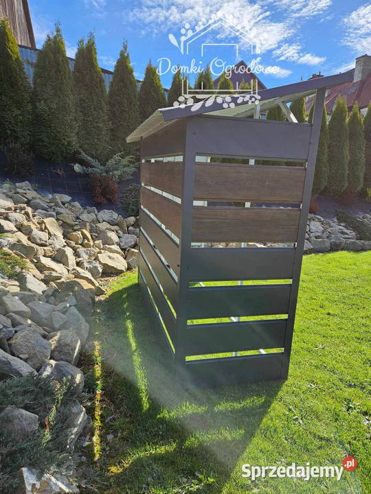 Wiata śmietnikowa otwarta drewutnia 2x08 m Płock