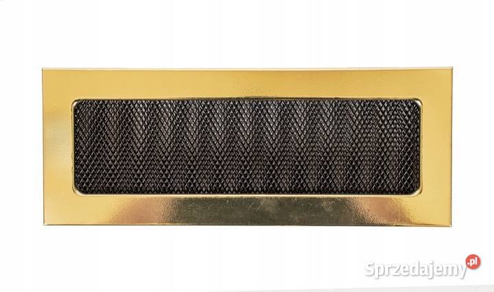 KRATKA WENTYLACYJNA METALOWA ZŁOTA 10X26 Skawina