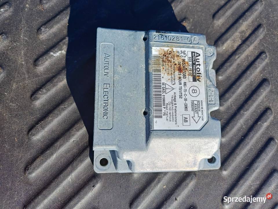 Moduł sterownik airbag peugeot 307 0105r osobowe