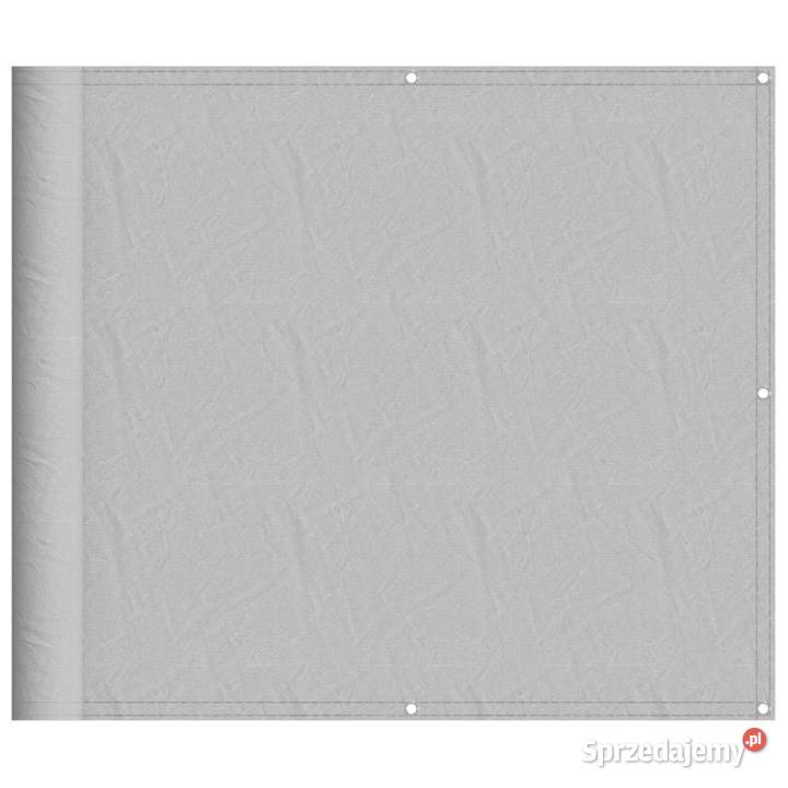 vidaXL Parawan balkonowy jasnoszary 90x600
