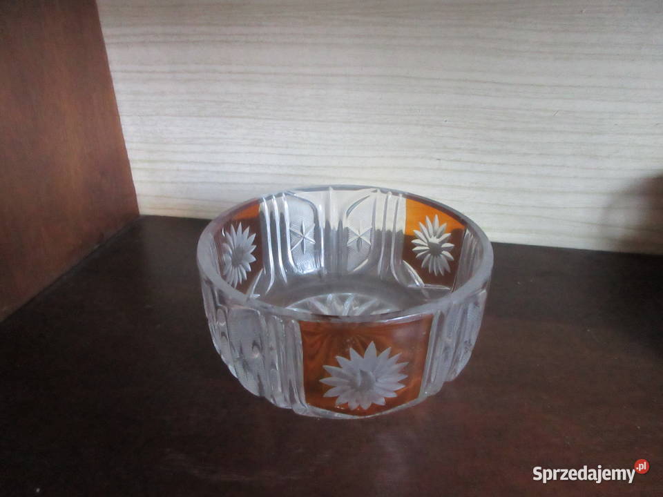 Duża cukiernica kryształowa Słupca