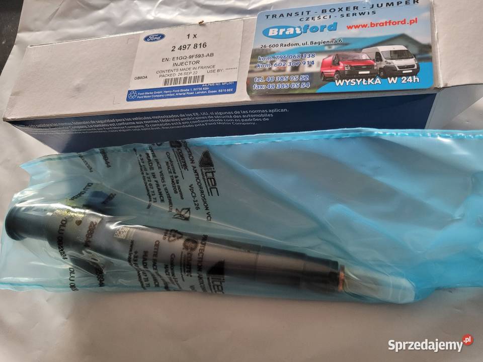 Wtryskiwacz Ford Mondeo E1GQ9F593AA E1GQ9F593AB Radom
