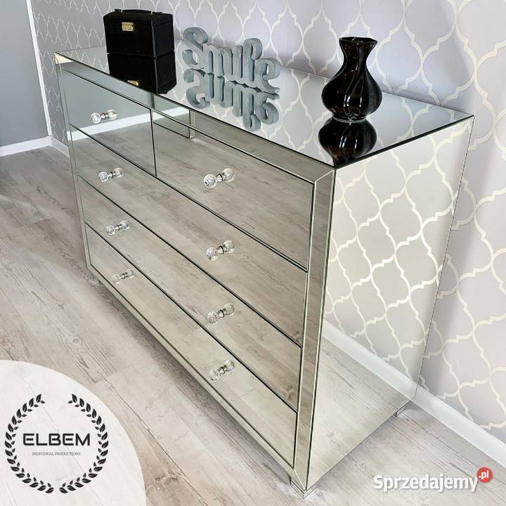 Lustrzana komoda w stylu Glamour Szczecin