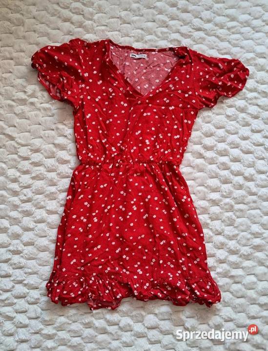 Czerwona sukienka damska Sinsay Łódź