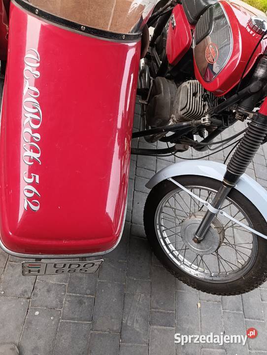 Jawa 350 634 z wózkiem bocznym Parczew sprzedam