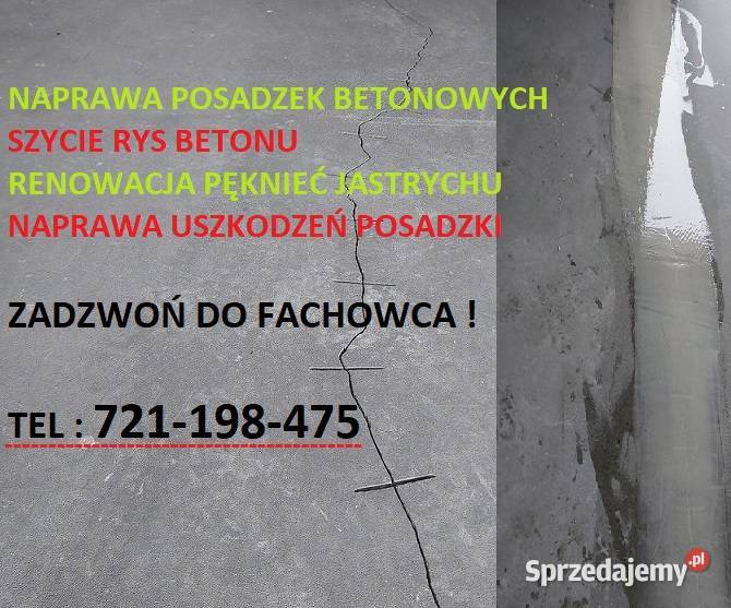 NAPRAWA POSADZEK BETONOWYCH NAPRAWA WYLEWEK mazowieckie Warszawa usługi budowlane