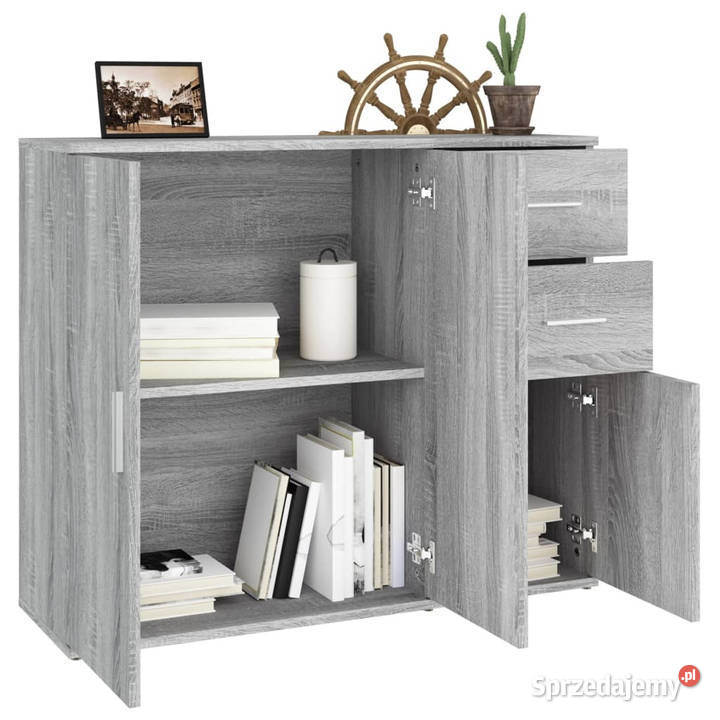 Szafka szary dąb sonoma 91x295x75 materiał Pozostałe Warszawa
