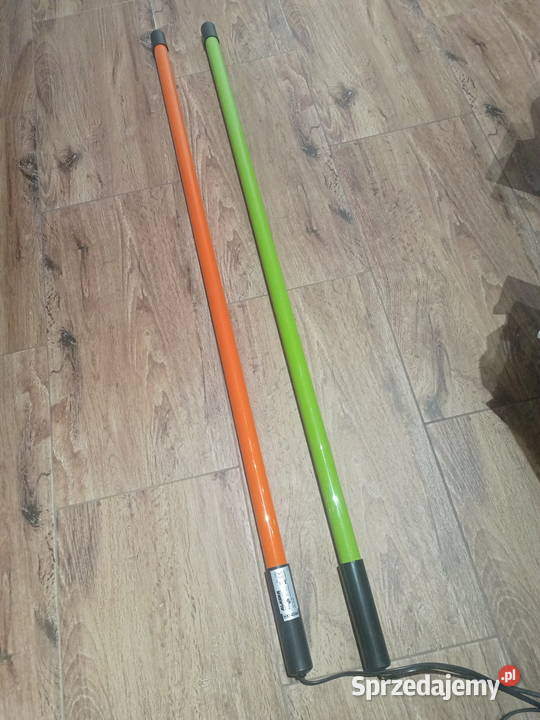 Lampy dwie ozdobne pomarańczowa i zielona Topola Wielka