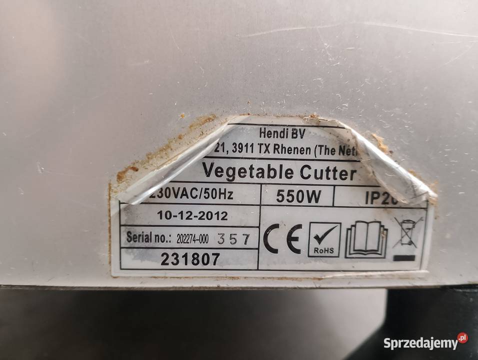 Szatkownica Hendi 231807 550 W bez tarcz Gastronomia Wrocław