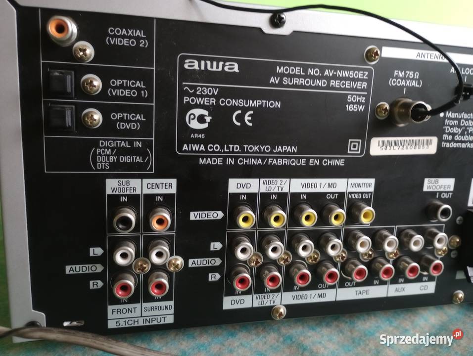 AIWA AVNW50 amplituner kinopierwszy właściciel Piasek