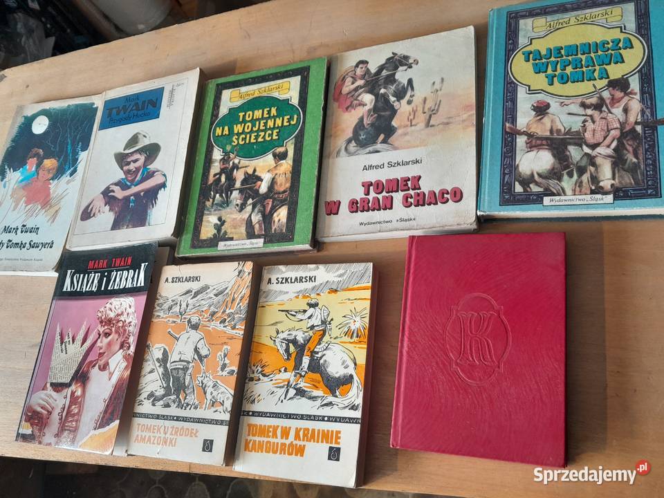 Zestaw książek 9 Alfred Szklarski Przygody Tomka Dąbrowa Górnicza sprzedam